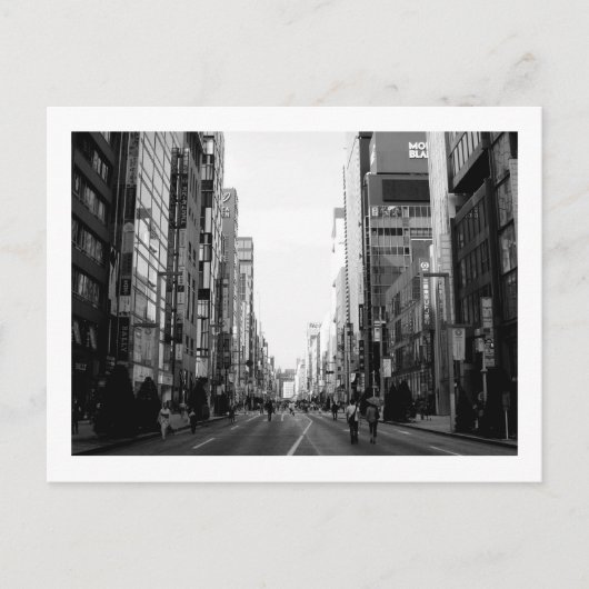 銀座中央通:東京 ポストカード (正面)