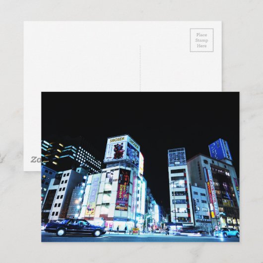 銀座地区（東京） ポストカード (正面/裏面)