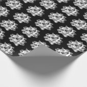 銀弓の黒いラッピング紙 ラッピングペーパー (角)