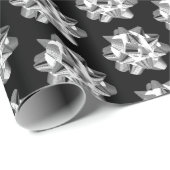 銀弓の黒いラッピング紙 ラッピングペーパー (ロールコーナー)