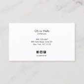 銀手書エレガントき書道サロンスパ 名刺 (裏面)