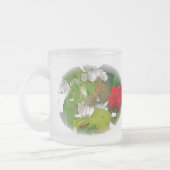 銀斑かつお蝶 フロストグラスマグカップ (左)