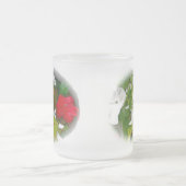 銀斑かつお蝶 フロストグラスマグカップ (中央)