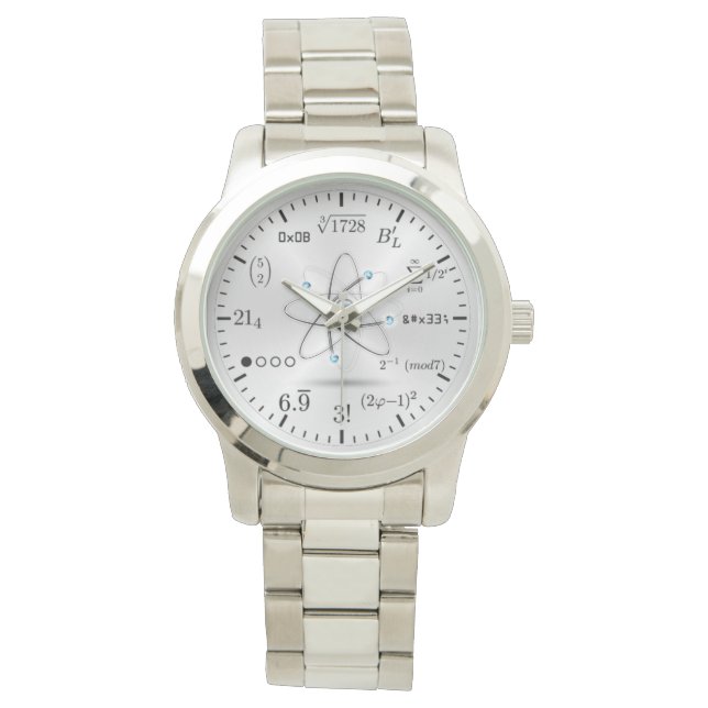 銀方式ブレスレット時計 腕時計 (正面)
