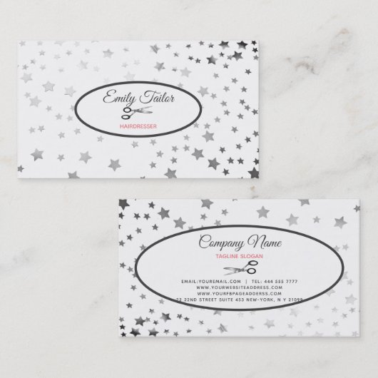 銀星 名刺 (正面/裏面)