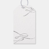 銀書道ありがとうメッセージカード ギフトタグ (裏面)