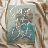 銀書道の写真実在を保存 箔招待状