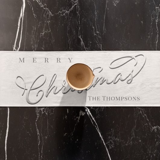 銀書道台本ウィンタースノーフレークかわいい ショートテーブルランナー