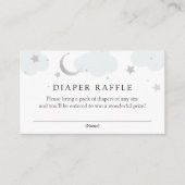 銀月と星おむつラッフルインサートカード エンクロージャーカード (正面)