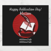 銀本とクイル スパークリングワインラベル (シングルラベル)