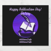 銀本とクイル スパークリングワインラベル (シングルラベル)