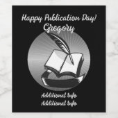 銀本とクイル ワインラベル (シングルラベル)