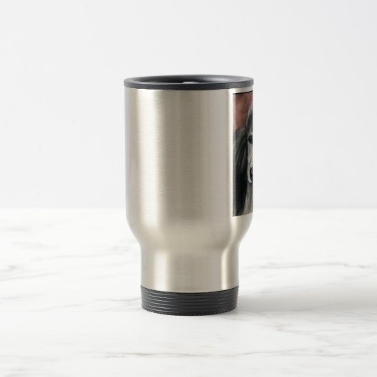 "銀本位制プードル"の芸術のタンブラー トラベルマグ (中央)