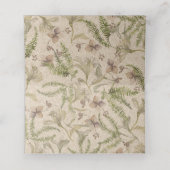 銀杏の水色フローラ結婚の座席表 プレイスカード (内部開封)