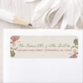 銀杏の水色フローラ結婚の戻りラベル ラベル (インサイチュ)