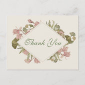 銀杏の水色フローラ結婚の皆様 ポストカード (正面)