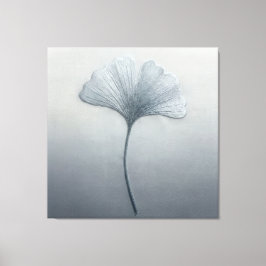 銀杏の葉の刺繍テクスチャー　植物画 キャンバスプリント