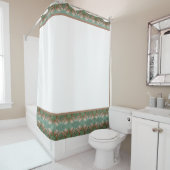 銀杏の葉の縁取りのシャワーカーテン シャワーカーテン (インサイチュ)