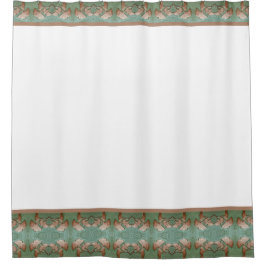 銀杏の葉の縁取りのシャワーカーテン シャワーカーテン