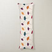 銀杏の葉柄水彩秋紅葉 ボディピロー (裏面 (縦))