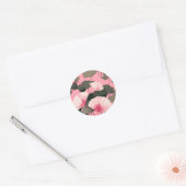 銀杏エレガント葉柄 ラウンドシール (封筒)