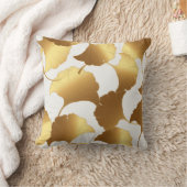 銀杏ゴールド: ラグジュアリー ヴィンテージ デザイン クッション (ブランケット)