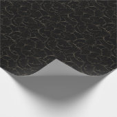 銀杏ゴールド: ラグジュアリー ヴィンテージ デザイン ラッピングペーパー (角)