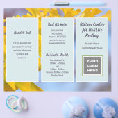 銀杏ビジネスロゴ折り畳みパンフレット チラシ (シングル)