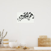 銀杏ビロバの葉|過去記事 ポスター (キッチン)