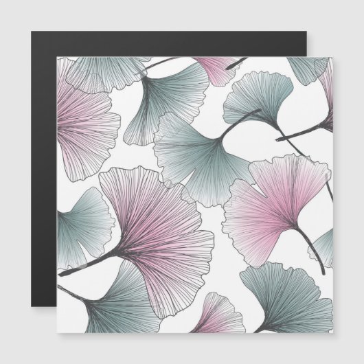 銀杏ビロバ手描き。 (正面/裏面)