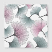 銀杏ビロバ手描き。 (正面)