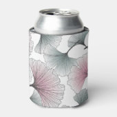 銀杏ビロバ手描き。 缶クーラー (缶正面)