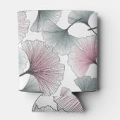 銀杏ビロバ手描き。 缶クーラー (裏面)