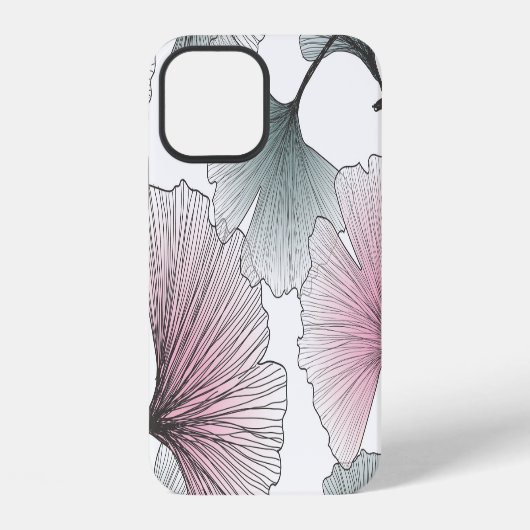 銀杏ビロバ手描き。 iPhoneケース (裏面)