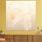 銀杏ビロバ植物抽象芸術グラフィックアート赤面 キャンバスプリント (インサイチュ (リビング))