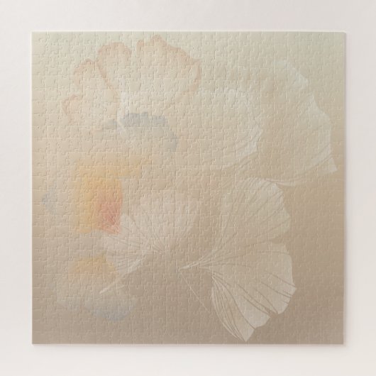 銀杏ビロバ植物抽象芸術グラフィックアート赤面 ジグソーパズル (縦)