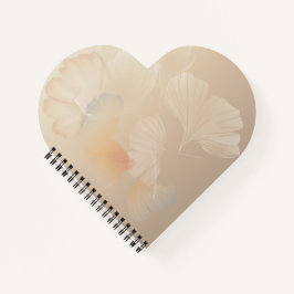 銀杏ビロバ植物抽象芸術グラフィックアート赤面 ノートブック