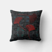 銀杏ファンシー訛グランジり枕ブラック クッション (裏面)