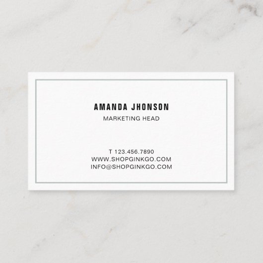 銀杏モダン葉 名刺 (裏面)