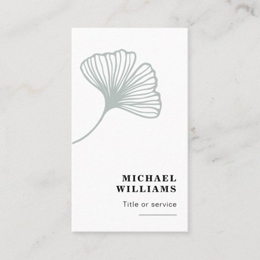 銀杏モダン葉 名刺 (正面)