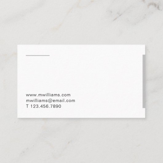 銀杏モダン葉 名刺 (裏面)