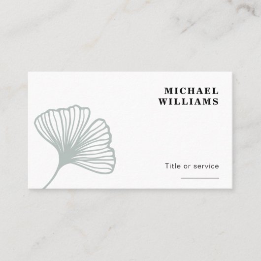 銀杏モダン葉 名刺 (正面)