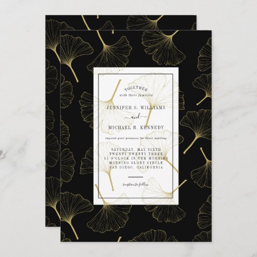 銀杏結婚の葉 (正面/裏面)