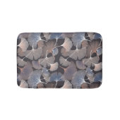 銀杏葉のエレガント柄。 バスマット (正面)