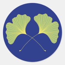 銀杏葉の木の青と緑