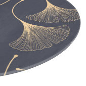 銀杏葉の継ぎ目なし花柄 カッティングボード (角)