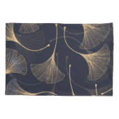 銀杏葉の継ぎ目なし花柄 枕カバー (裏面)