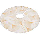 銀杏葉の花の継ぎ目。 ブラッシュドポリエステルツリースカート (アングル)