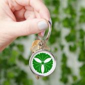 銀杏葉三つ キーホルダー (手)