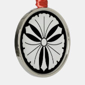 銀杏葉三本 メタルオーナメント (右)